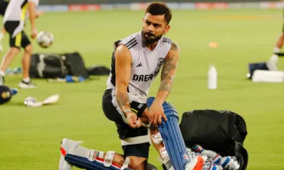 Virat Kohli during practice session